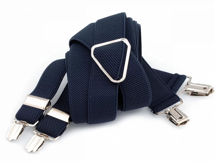 HOSENHALTER - blau Typ X 125 cm Breite 2,5 cm