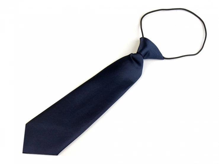 Blaue Kinderkrawatte Länge 26 cm Breite 7 cm