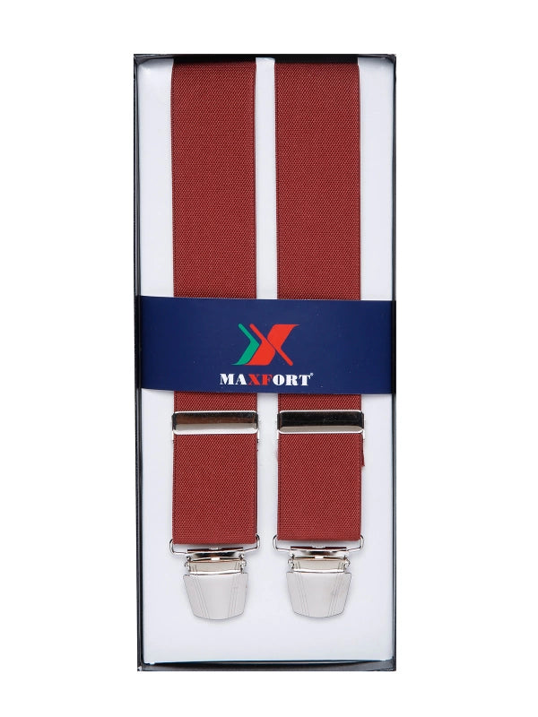 BRACES - SUSPENDERS Maxfort oversizeUnita type X 130 cm width 3.5 cm Multiple colors