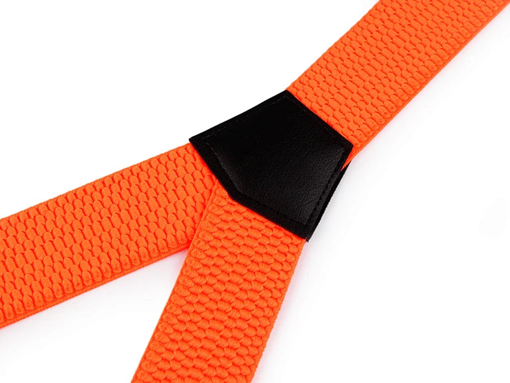 STRAPS FOR PANTS Neon Orange type Y length 120 cm width 4 cm