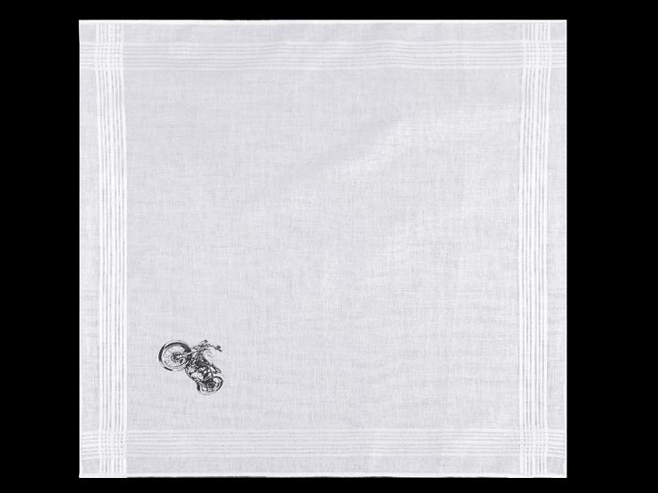 Handkerchiefs in white gray luxury packaging