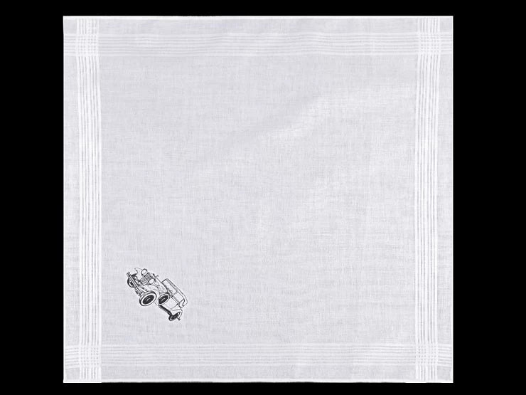 Handkerchiefs in white gray luxury packaging