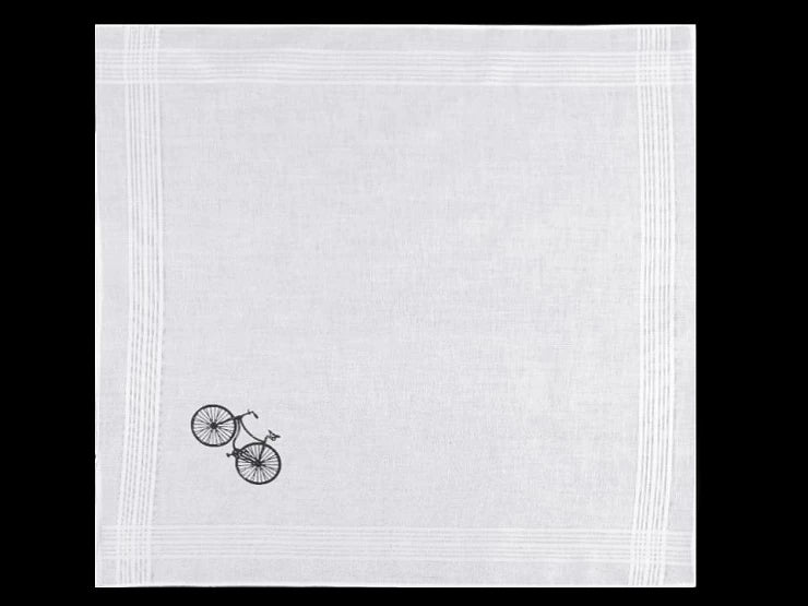 Handkerchiefs in white gray luxury packaging