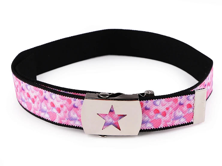 Children's belt for trousers made of artificial leather 75 cm 85 cm Multiple colors