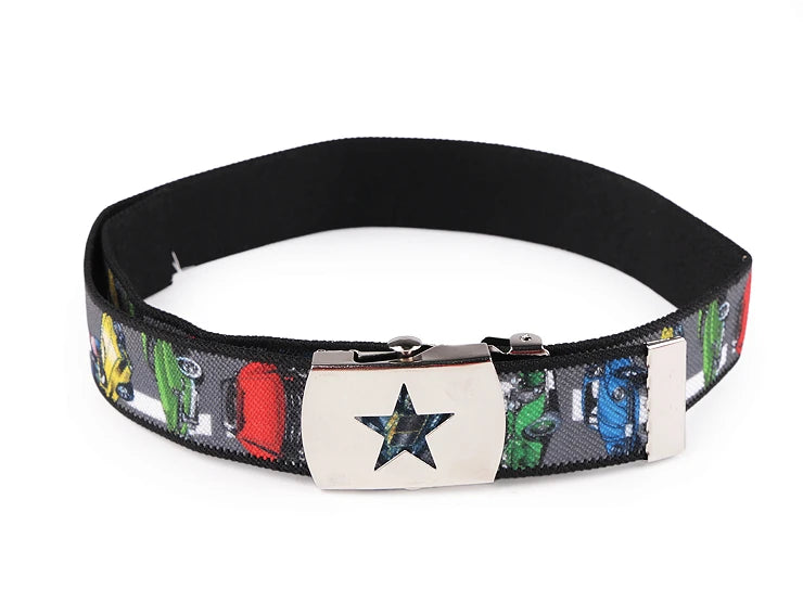 Children's belt for trousers made of artificial leather 75 cm 85 cm Multiple colors