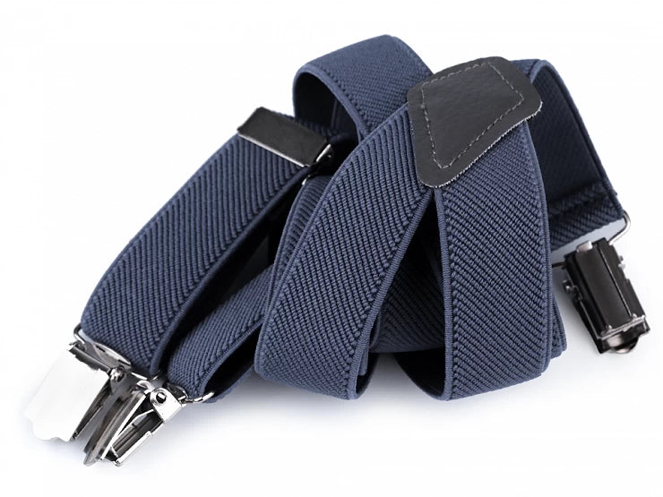 CHILDREN'S STRAPS FOR PANTS jeans blue type Y length 80 cm width 2.5 cm