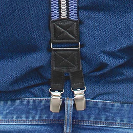 STRAPS FOR PANTS M11/2 blue with black stripe type Y length 120 cm width 4 cm